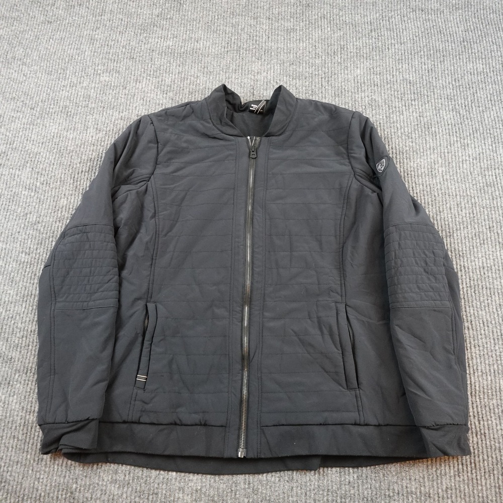 Kuhl Jacket Womens XL Black Quilted Softshell Insulated Full Zip 4404 Outdoor